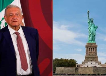 AMLO insiste en trasladar estatua de la libertad a México por el caso Assange ante reportaje del NYT