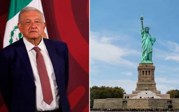 AMLO insiste en trasladar estatua de la libertad a México por el caso Assange ante reportaje del NYT