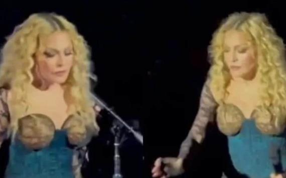 Critican a Madonna por escupir al público en concierto