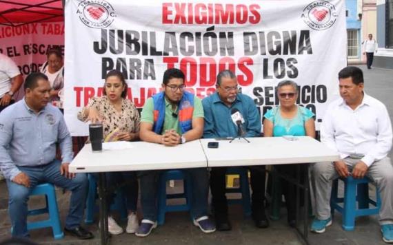 Piden jubilación digna en rueda de prensa