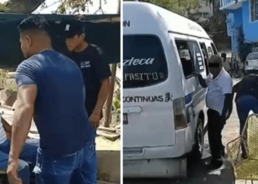 Presuntos criminales se graban mientras agreden a choferes de Acapulco
