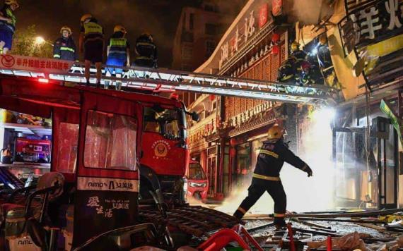 Siete fallecidos y 27 heridos saldo de una fuerte explosión en restaurante cerca de Beijing