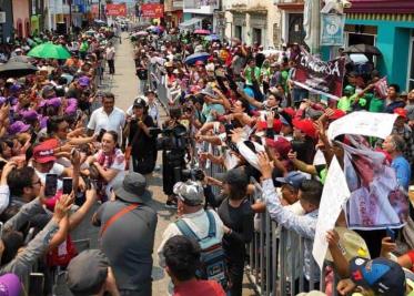 Más de 50 mil personas muestran apoyo a Claudia Sheinbaum en Oaxaca