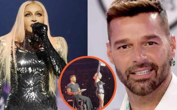 Ricky Martin sorprende al aparecer en concierto de Madonna