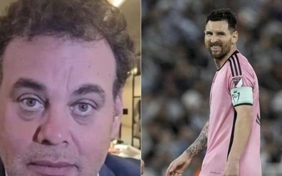 David Faitelson arremete contra la afición de Monterrey por abucheos a Messi: Afición ignorante