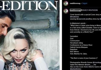 Esposo de Zuria Vega enciende las redes con sexy foto junto a Madonna; así reaccionó la actriz