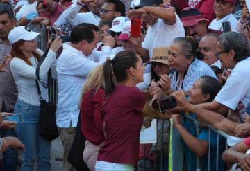 Ninguna obra se hará sin el consentimiento de los pueblos originarios: Claudia Sheinbaum llama a iniciar la cuarta transformación en Yucatán 