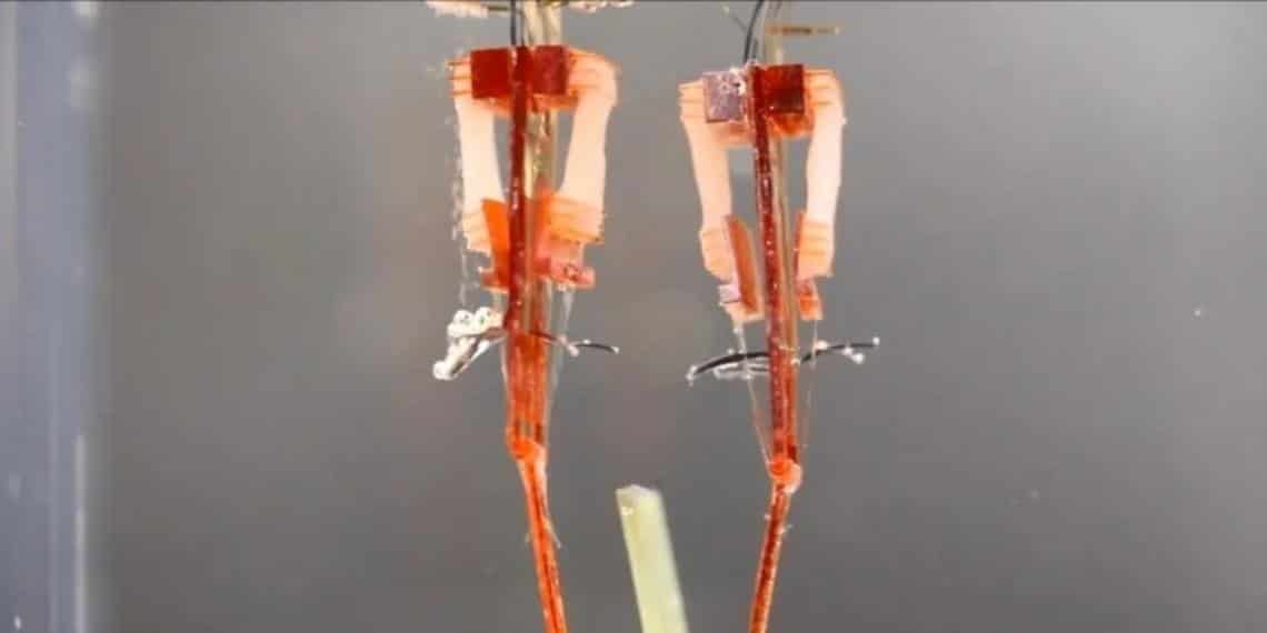 Científicos  del Instituto Tecnológico de Massachusetts han desarrollado un robot capaz de doblar su mano utilizando células musculares de ratón.
