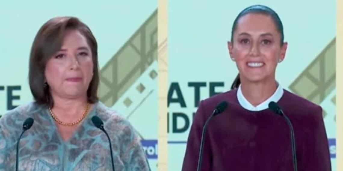 Sheinbaum y Gálvez entraron en descalificaciones y señalamientos en segundo debate presidencial