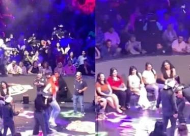 Mujer agrede a su pareja en show de Brincos Dieras en Monterrey