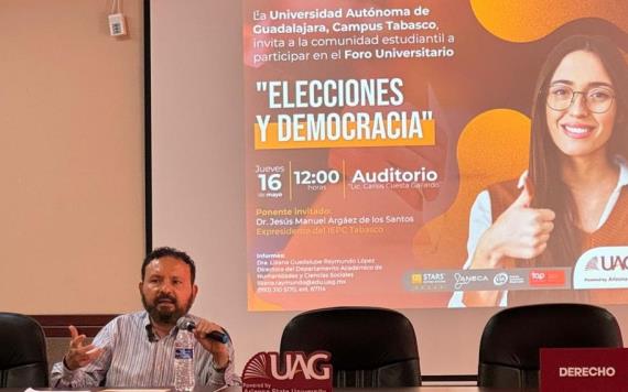 Realizan debate sobre Elecciones y Democracia en la UAG