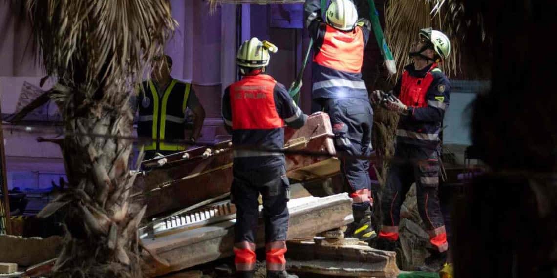 Un derrumbe de un  edificio en Mallorca dejo 4 personas sin vida y 21 heridos