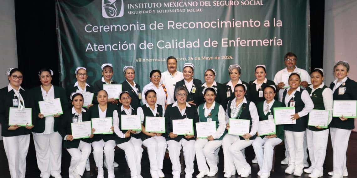 Reconoce IMSS Tabasco labor del personal de Enfermería del Primer y Segundo Nivel de Atención