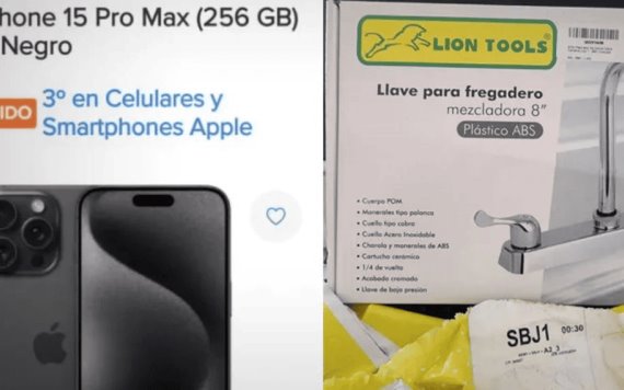 Joven compra un iPhone 15 Pro Max por Mercado Libre y recibe una LLAVE de agua | FOTO