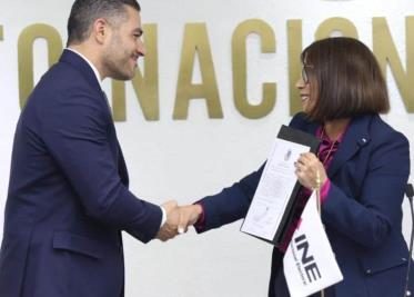 Con más de 3 millones de votos, recibe Omar García Harfuch constancia de mayoría como senador electo por la CDMX