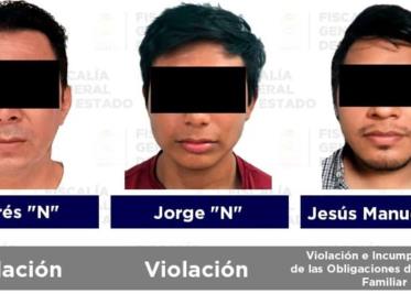 Detenidos seis por robo agravado, delitos sexuales y violencia familiar: FGE