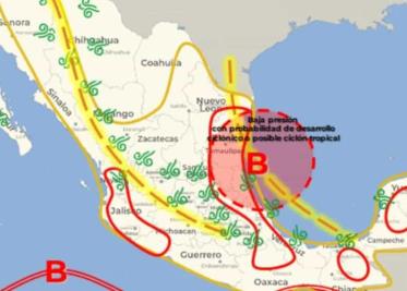 Vigilan zona de baja presión con potencial ciclónico al suroeste del Golfo de México