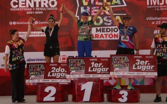 Con la asistencia superior de mil corredores fue todo un éxito el Medio Maratón de Villahermosa de 21 y 10 kilómetros