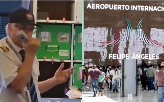 Piloto de Viva Aerobus llama chaifa al AIFA y video se viraliza; aerolínea no se pronuncia