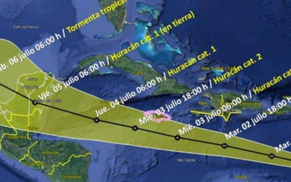 ¿Cuándo y a qué hora llega el huracán Beryl a México? Estos estados serán los mád afectados, según el SMN