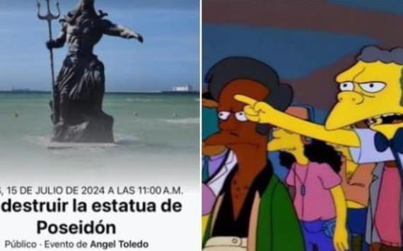 Estatua de Poseidón, en Yucatán, deja ola de memes