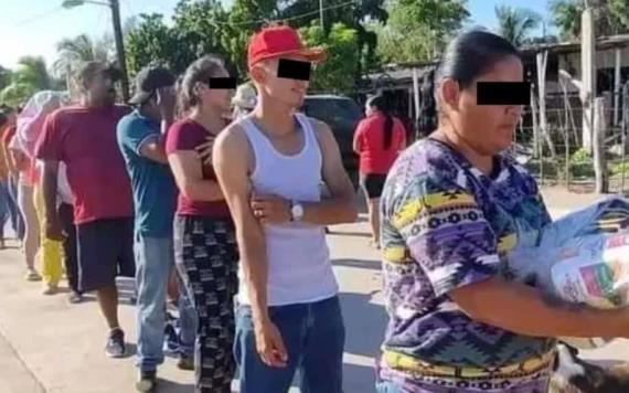 Reparten comida de parte de Los Chapitos en hospital pediátrico de Sinaloa