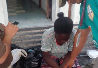 INM rescata a mujer haitiana en Zona Luz