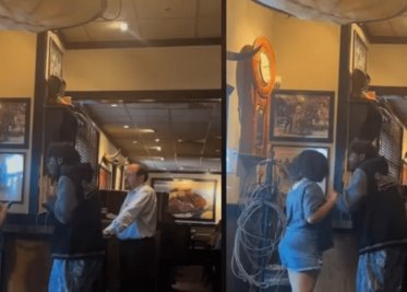 Mujer se va de restaurante sin pagar y regresa porque se le olvidó su bolso: karma instantáneo