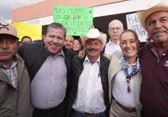 Sheinbaum promete apoyo para concluir la construcción de la presa de Milpillas en Zacatecas