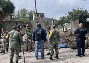 Sedena implementa Plan DN-III en Cuautitlán Izcalli tras desbordamiento de presa El Ángulo