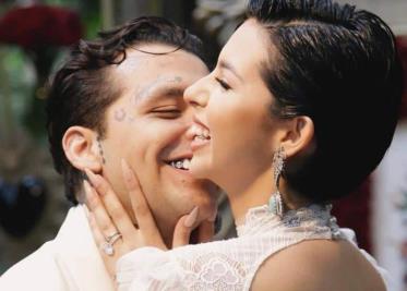 Christian Nodal publica primera FOTO con Ángela Aguilar como marido y mujer