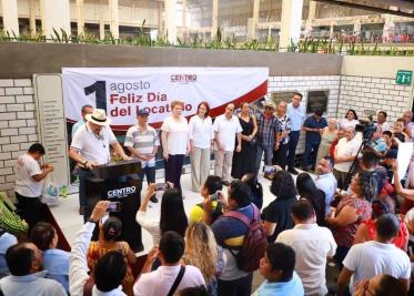 Conmemora alcaldesa Aura Medina Cano con trabajadores el Día del Barrendero