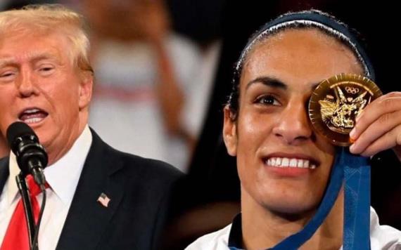 Donald Trump ataca a la boxeadora olímpica Imane Khelif y critica a Kamala Harris por su postura sobre el deporte femenino