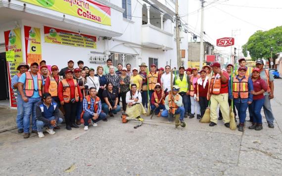 Avanzan las Jornadas de Limpieza con barrido de calles y banquetas en Espejo II