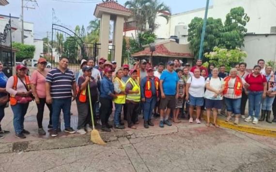 Participan vecinos de la colonia Lindavista en Jornada de Limpieza