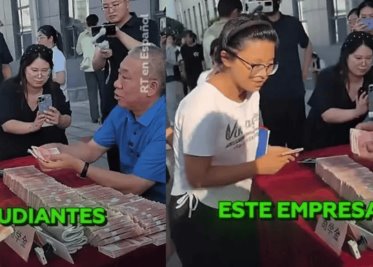 Empresario chino regala dinero a estudiantes de escasos recursos para que puedan terminar la escuela