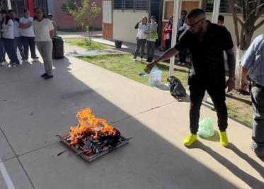 Multan a secundaria de Durango por destruir y quemar celulares a sus estudiantes