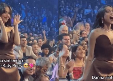 Critican a Danna Paola por su reacción durante discurso de Katy Perry en los MTV VMAs