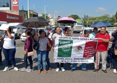 Exigen basificación para 800 trabajadores de Salud