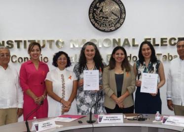 Ángela Guadalupe Araujo Segura y a Ruth Lissette Toledo Peral recibierón su nombramiento como consejeras electorales del Instituto Electoral y de Participación Ciudadana de Tabasco (IEPCT)