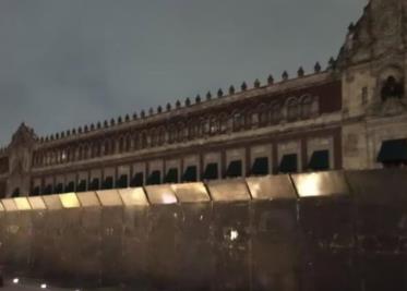 Previo a marcha del 2 de octubre, Palacio Nacional amanece blindado