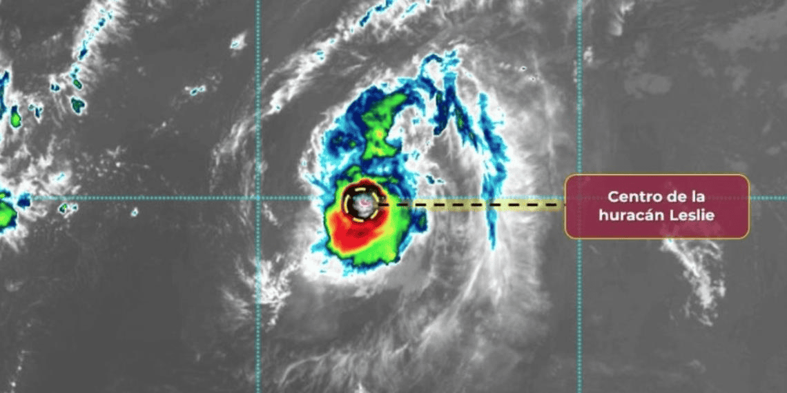 Conagua confirma que Leslie ya es huracán categoría 1: esta es su trayectoria y velocidad