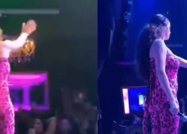 Gala Montes detiene concierto para sacar a hombre que la insultó "Yo me voy" | VIDEO